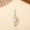 Broche Colgante de Conejo de Jade de la Fiesta de Medio Otoño Brocado de Canción Hanfu Colgante Pequeño del Zodiaco Adorno de Brocado de Canción Producto Cultural y Creativo Terminado para Atracciones Turísticas