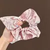 Ligas para el cabello estilo coreano, ligeras, con estampado de leopardo, elásticos para el cabello retro extragrandes, bandas elásticas para el cabello muy elásticas, scrunchies de moda para mujer