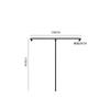 Estante de exhibición para tienda de ropa para mujer, estante simple de hierro negro para pared, percha especial, estante de exhibición de ropa para tienda de ropa