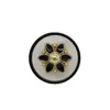 Botones Metálicos Redondos Transparentes con Flor de 11 mm para Camisas, Tops de Mujer, Vestidos, Botones de Cuello Trasero, Venta al por Mayor