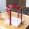 Venta al por mayor del fabricante Caja Transparente para Pasteles Dos en Uno de 4 pulgadas 6 pulgadas 8 pulgadas 10 pulgadas de una sola capa doble capa Caja para Pasteles de Cumpleaños