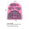 BK1004 pétalas folhas decoração da casa molde de silicone molde de gesso