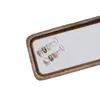 Nuevas Uñas Portátiles Puras Hechas a Mano Primavera/Verano Rosa Nude Puntos Borde Dorado Pedrería Blanqueamiento Cortas Calcomanías para Uñas de Uso Diario