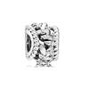 Pandora cobre blanco plateado cuentas de Magnolia Corona hielo giro hebilla fija cuerda cuentas accesorios DIY