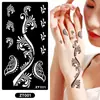 Pegatinas de Tatuaje Henna de Jugo Transfronterizo Plantilla Hueca para Pintura en Spray en el Brazo Pintura Corporal Pegatinas para Fiesta Halloween