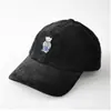 Gorra de Béisbol Suave Bordada con Oso de Dibujos Animados de Pana para Hombres y Mujeres, Visera Solar Simple y Versátil, Gorra Pequeña con Visera que Muestra la Cara