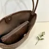 Estilo Novo Outono e Inverno Textura Retrô de Alta Qualidade Bolsa Tote Cesta Casual Moderna Versátil para Ombro/Axila Bolsa Tecida