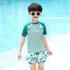 Traje de Baño Infantil para Niños de Dos Piezas Doble Capa Bañador 2026 Nuevo Verano Niños Grandes y Adolescentes Conjunto para Niños