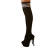 Encantador Conejo Ropa Interior Sexy Estilo Académico Algodón Grueso Tubo Largo Calcetines de Estudiante Por Encima de la Rodilla Calcetines Blancos Altos Primera Generación 3013