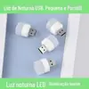 Luz Noturna Criativa Portátil Mini Luminária de Mesa Quarto Proteção Ocular LED Luz de Ambiente Luz de Emergência Fonte de Alimentação Móvel USB