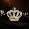 Broche Estilo Coreano Nuevo 2023 Individualidad Pareja Corona Diamante Completo Temperamento Pin Aleación Electrochapada Accesorios de Joyería