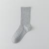 Calcetines de Algodón de Xinjiang para Hombre Primavera y Verano Delgados Caña Media Negro Blanco Gris Calcetines Deportivos Calcetines Antibacterianos Calcetines de Algodón para Hombre y Mujer