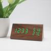 Nuevo Reloj Despertador Multifuncional Silencioso con Alarma Creativa LED Reloj de Madera Regalo para Estudiantes Reloj Digital Venta al por Mayor