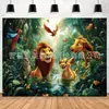 Direto da fábrica Rei Leão Simba Mufasa Novo Arranjo de Festa de Aniversário Quente Foto Infantil