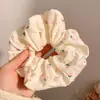 Scrunchie de Tecido com Renda de Bolinhas para Menina Estilo Francês Doce Versátil Fofo Rabo de Cavalo Prendedor de Cabelo Acessório de Cabelo Estilo Ruth