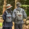 Sistema de Montaña Mochila Ligera para Exteriores para Mujer Color Block Japonés Mochila de Senderismo Viajes Estudiante Universitario Salida Mini Bolsa Pequeña para Libros