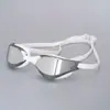 Gafas de Natación Profesionales de Carreras de Marco Pequeño de Alta Calidad para Adultos, Gafas de Natación Electroplateadas Antivaho de Alta Definición para Competición y Entrenamiento, Personalizables