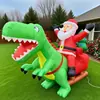 Trineo Inflable Modelo Creativo de Producto Nuevo Transfronterizo Decoración de Dibujos Animados Navideños Adornos para Eventos en Jardín Manualidades