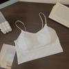 Uma peça respirável Ice Silk beleza de volta cueca fina das mulheres alça de ombro beleza de volta envolto tubo de peito top menina base camisola
