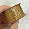 Wen toca cor sólida corda de algodão esfregada à mão contas de Buda pulseira de mão estrela lua aço dourado bodhi corda de mão trançada borla multi-tamanho