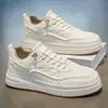 Zapatos Casuales de Lona para Hombre, Nuevos para Primavera y Otoño, sin Cordones, Versátiles, Suela Gruesa, que Aumentan la Altura, Deportivos, Blancos