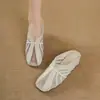 Medias Pantuflas de Verano 2026 para Mujer con Aumento Interno de Altura, Diseño de Malla Hueca, Piel Suave, Punta Cuadrada, Tacón Medio y Tacón de Cuña
