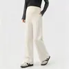 Calças de suporte para a barriga de cintura alta para grávidas no outono e inverno, calças quentes para uso externo, calças largas pós-parto, calças casuais largas de tamanho grande tipo "arroz glutinoso"