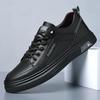 Zapatos Casuales Blancos para Hombre 2026, Zapatos de Piel para Hombre, Tenis Antiderrapantes, Zapatos Elásticos Ligeros, Zapatos Casuales Ligeros de Suela Suave para Hombre