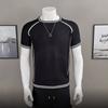 Nova camiseta de manga curta masculina verão coreano estilo moderno simples meia manga top Hong Kong estilo frouxo casual moda marca t-shirt