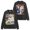 Camiseta de Manga Curta Estampada Marca Tendência Zidane Estilo Americano Transfronteiriça, Pesada, Caimento Solto, Ombro Caído, Emagrecimento, Top Versátil