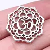 26X26mm 3.6g Oro Antiguo Joyería de Exportación Popular de Europa y América Popular de Europa y América Colgante Símbolo Om