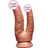 Jiuai Silicona Simulada Doble Cabeza Pene Carne Blanda Máquina de Pistola Femenina Dildo Juguete Sexual para Adultos Juguete Sexual para Masturbación