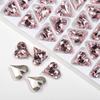 K9 Huazi corte boutique 12*13 ranura fondo puntiagudo decoración de diamante de corazón grande torcido Super flash cristal vidrio joyería para uñas