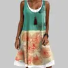 Venda Quente Transfronteiriça Novo Body Feminino Estampa Digital 3D Vestido de Praia Solto Casual Body Vestido Feminino