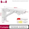 Suporte dobrável de aço inoxidável 304 Prateleira de armazenamento de parede Suporte triangular reto Top-up Suporte laminar Suporte de divisória