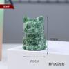 Natural Crystal lucky cat esculpindo pedra de cristal polido gato casa desktop decoração animal ornamentos atacado