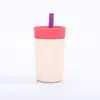Taza de Café Multicolor de Aspecto Elegante Transfronteriza de Acero Inoxidable 304 Termo Taza Portátil Compacta para Exteriores Taza con Popote