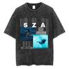 Camiseta de Manga Corta Lavada para Pareja Animación Secundario Solo Leveling Yo Subo Exportación Transfronteriza Solo
