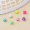 Adornos y Accesorios de Cara Sonriente de Macarrón de Acrílico Estrella de Cinco Puntas Paquete de Materiales Hechos a Mano DIY Accesorios de Cuentas Sueltas para Bisutería