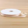 Nova Fita de Poliéster Lisa de 1cm 80 Jardas Fita para Buquê de Flores Decoração Floral Artesanal Laço para Bolo de Flores