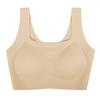 Ropa interior sin costuras para mujeres con busto grande, sujetador tipo chaleco minimizador, 7A antibacteriano, cómodo, transpirable, sujetador para realzar busto pequeño, copa completa fina
