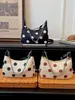 Bolso de Mano de Lona Casual Vintage Nuevo 2026, Bolso Cruzado de Hombro de Lunares a la Moda, Bolso de Gran Capacidad para el Trabajo