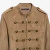 Comercio exterior transfronterizo ropa de mujer estilo europeo y americano ZA AliExpress superventas moderna y elegante chaqueta corta de cuello redondo y manga larga con decoración de botones