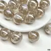 Cuentas de Estrella de Cinco Puntas Dingyi de 16 mm Chapadas en Galvanizado Resina Luminosa de Estrella de Cinco Puntas con Agujero Pasante Cuentas Sueltas Accesorios para Cadena de Teléfono Móvil DIY