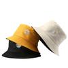 Primavera y Otoño Nuevo Sombrero de Pescador de Algodón de Doble Cara con Estampado de Margarita para Hombre Deportivo y Casual Protección Solar para Mujer Sombrero de Cubeta para Sombra