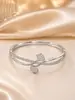 Pulsera con Incrustaciones de Circonita Hoja de Arce Tendencia Europea y Americana Lujo Ligero Moda de Gama Alta Exquisita Sencilla Versátil Pulsera Mejor Amiga Regalo