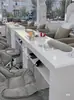 Mesa e Cadeira para Manicure Estilo Coreano Celebridade da Internet Conjunto Simples Econômico Mesa para Salão de Unhas Mesa para Manicure Japonesa Individual/Dupla