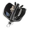 Bolsa para Llaves de Coche de Doble Capa para Hombre de Cuero Genuino Exportación Cuero Vacuno Gran Capacidad Almacenamiento Simple Bolsa para Llaves de Hogar Universal para Mujer