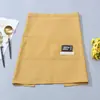 Delantal Corto Simple Repelente al Agua Catering Taslon Estampado Cocina Chef Medio Cintura Resistente al Aceite Suciedad Personalizado