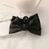 Accesorios Negros para el Cabello con Lazo Pinza Pinza Grande para el Cabello Pinza Superior Craneal Alta para la Cabeza de las Mujeres Tocados de Princesa de Alto Sentido